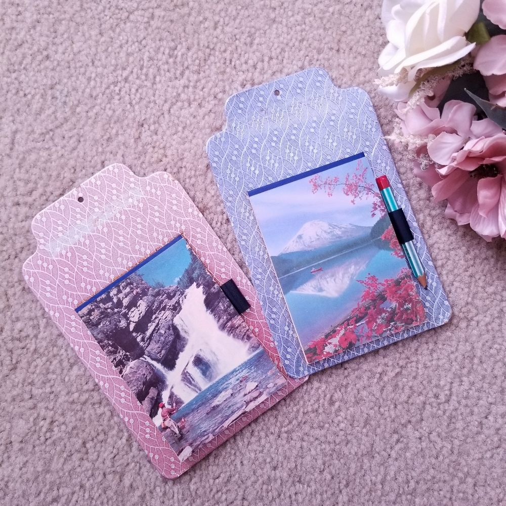 Vintage 50s Plain Paper Notepads With Retro Photographs